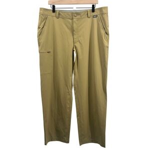 Eastern Mountain Sports Mens Compass Pants Khaki 4-Way Stretch 38x32